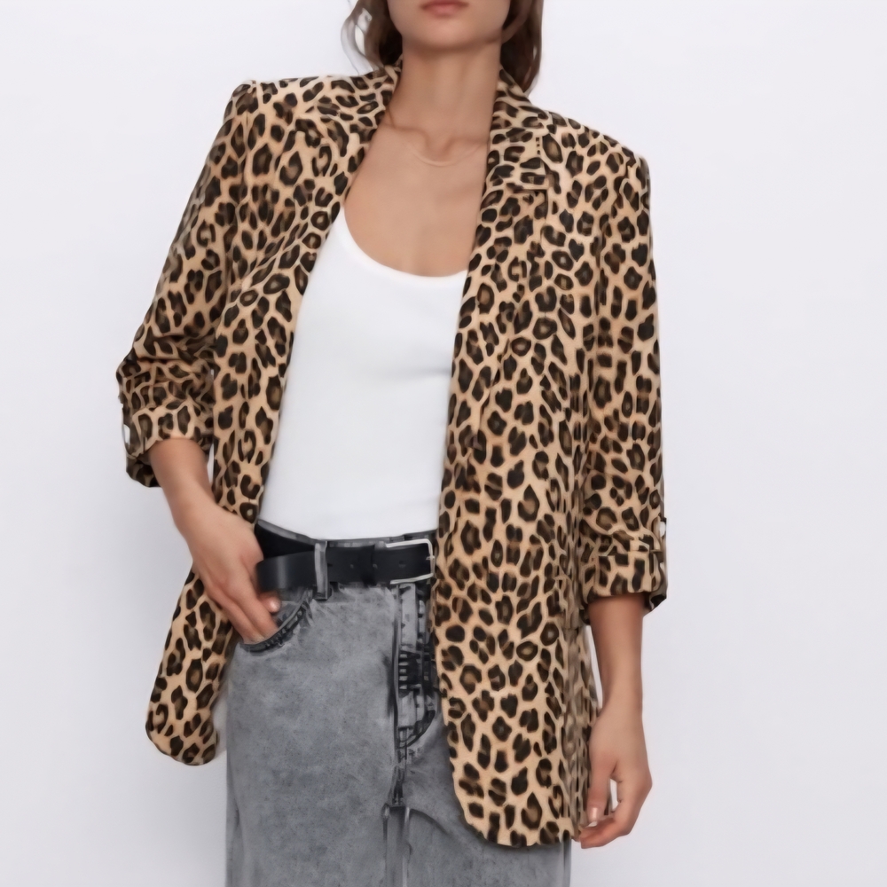 Zara Leopard Print Jacket - Picture 4 of 5